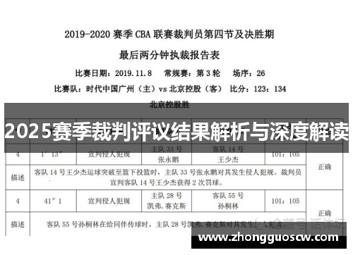 2025赛季裁判评议结果解析与深度解读